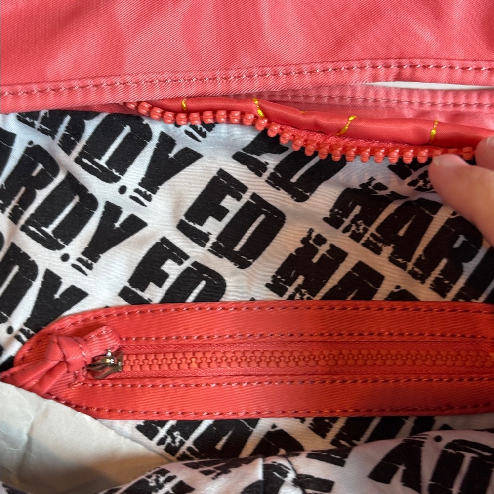 NEW! Vintage Ed Hardy Josephine Coral Koi Fish Quilted Bag NWT - Picture 7 of 10